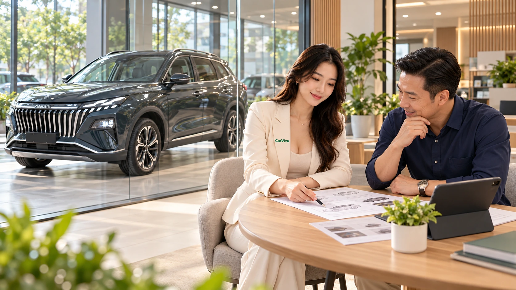 Ảnh minh họa dịch vụ CarVivu — Tư vấn mua bán xe UCS với xe HUGE
