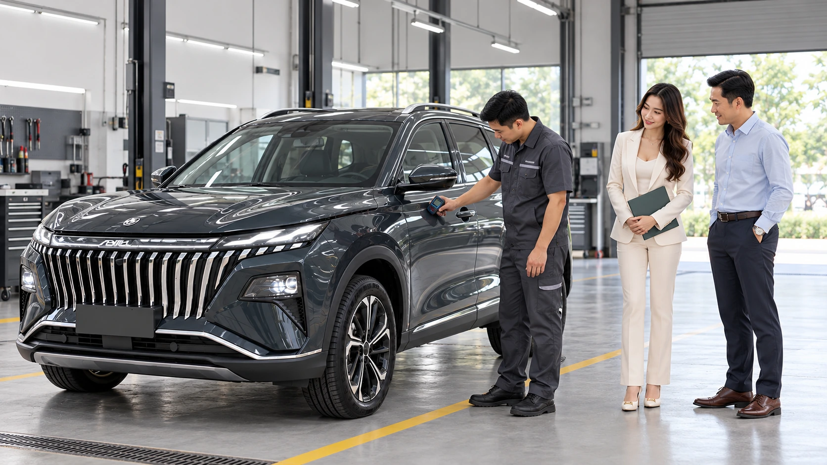 Ảnh minh họa dịch vụ CarVivu — Kiểm tra ngoại thất xe